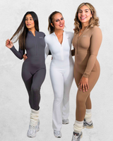 Force Bodysuits long sleeve v neck (YSKF-6649)