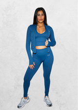Azalea Gym Outfits Bra + Legging + Coat (ZC-7725)