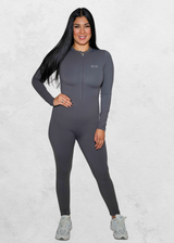 Force Bodysuits long sleeve v neck (YSKF-6649)