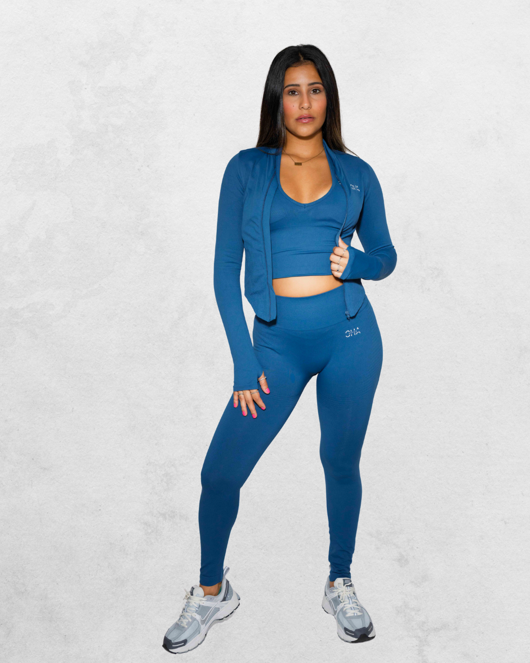 Azalea Gym Outfits Bra + Legging + Coat (ZC-7725)